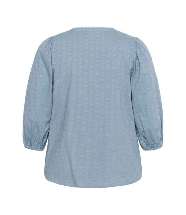 Kaffe Curve Loulou Blouse Windward Blue