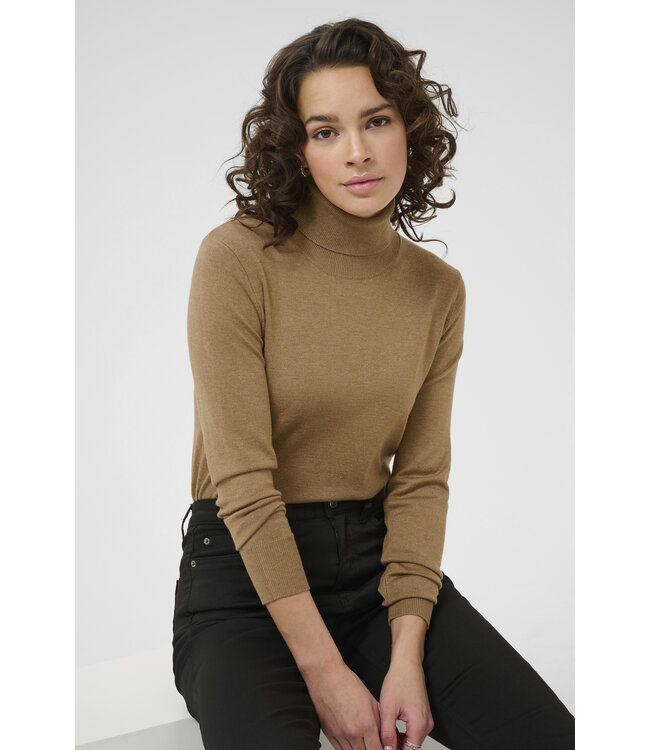 Kaffe Astrid Rollneck Pullover Toasted Coconut