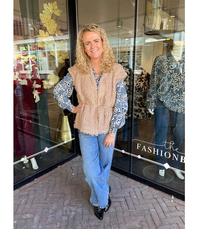 Kaffe Dahlia Blouse Bering Sea