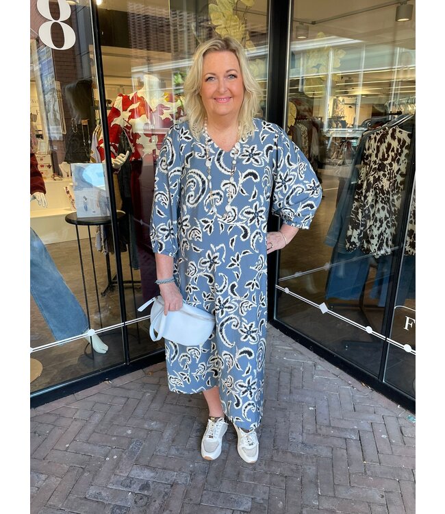 Kaffe Curve Mahlia Dress Bering Sea