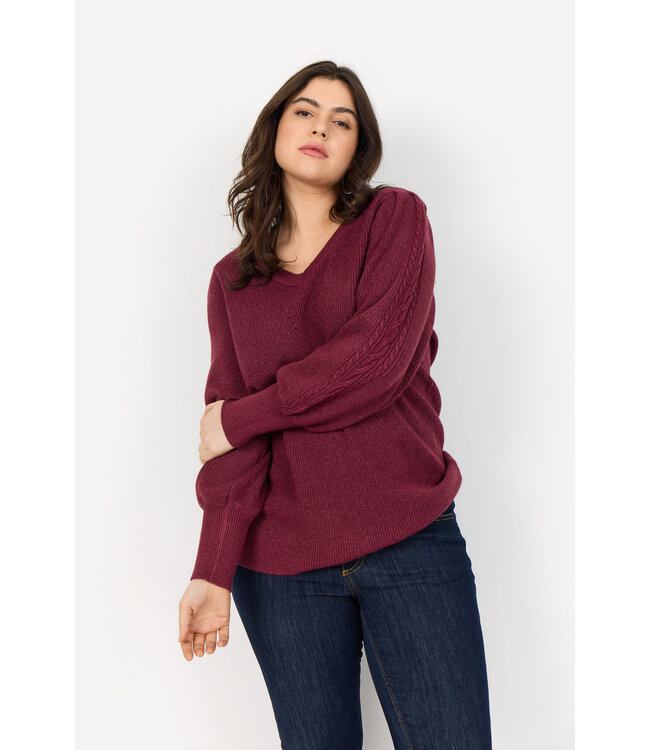 Wasabi Concept Nanine Pullover Dark Red