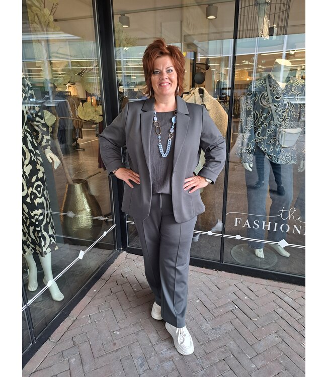 Kaffe Curve Jenna Blazer Black Oyster