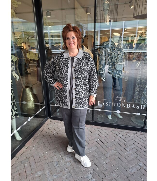 Kaffe Curve Jenna Straight Pants Black Oyster