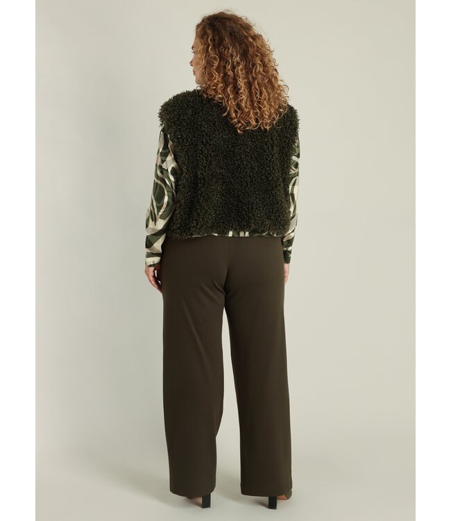 Yest Curve Gianna Gilet Army Green