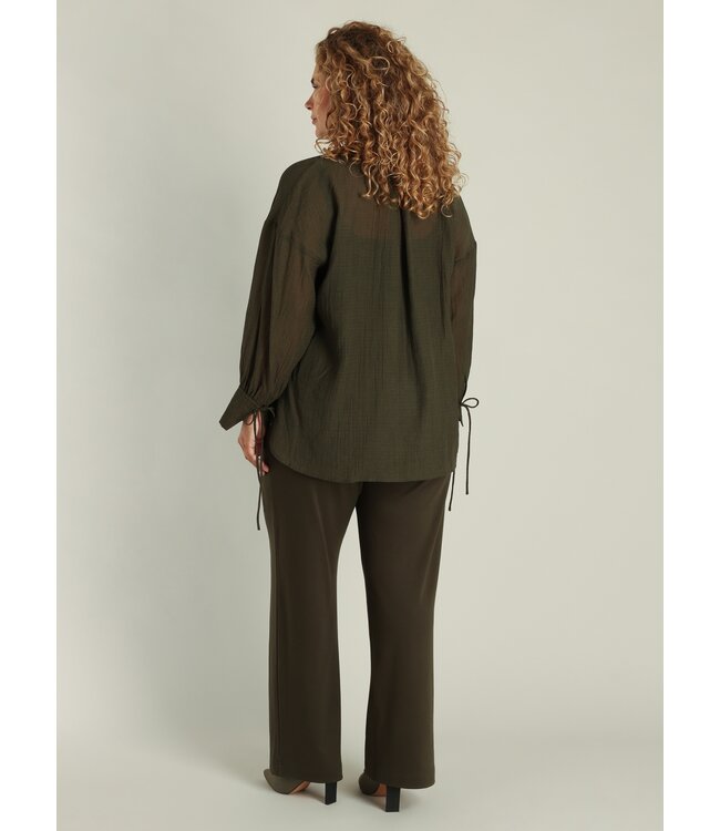 Yest Curve Gilda Blouse Army Green