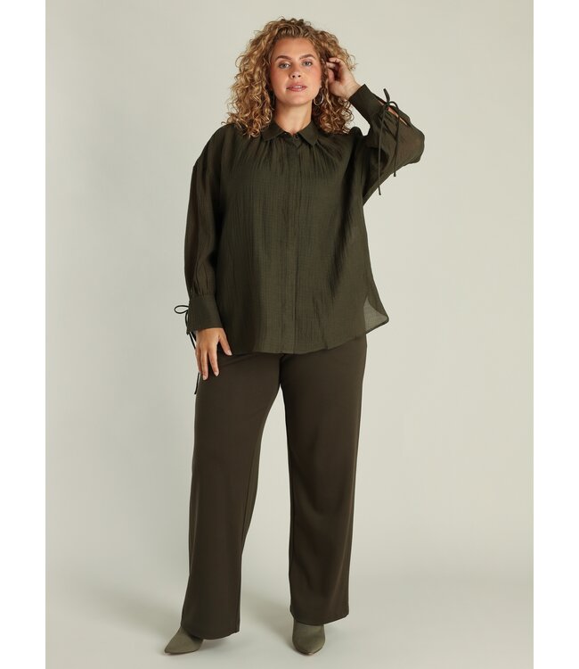 Yest Curve Gilda Blouse Army Green