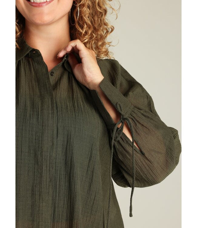 Yest Curve Gilda Blouse Army Green