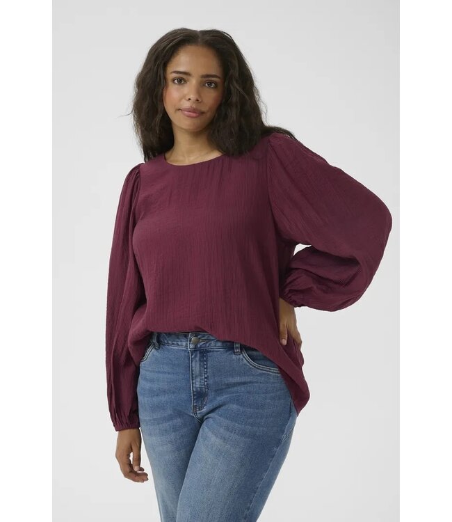 Kaffe Curve Viva Blouse Windsor Wine