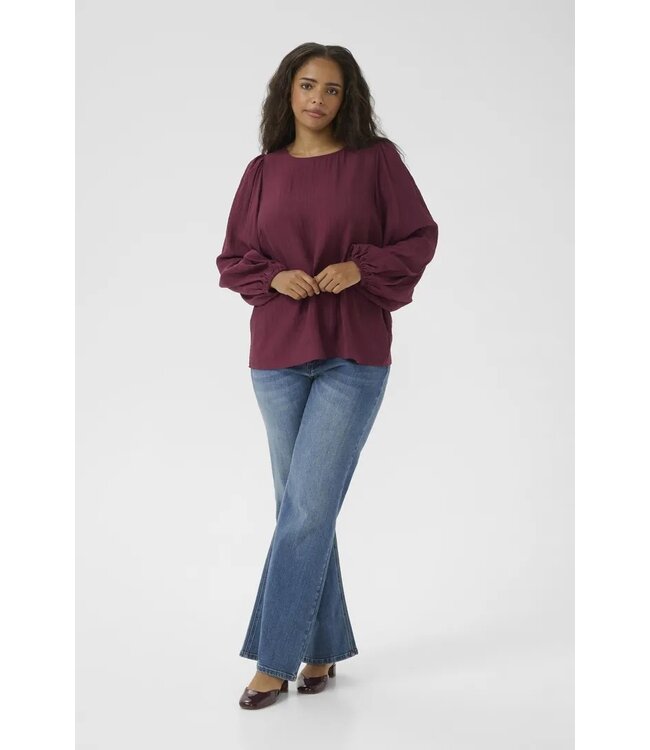 Kaffe Curve Viva Blouse Windsor Wine