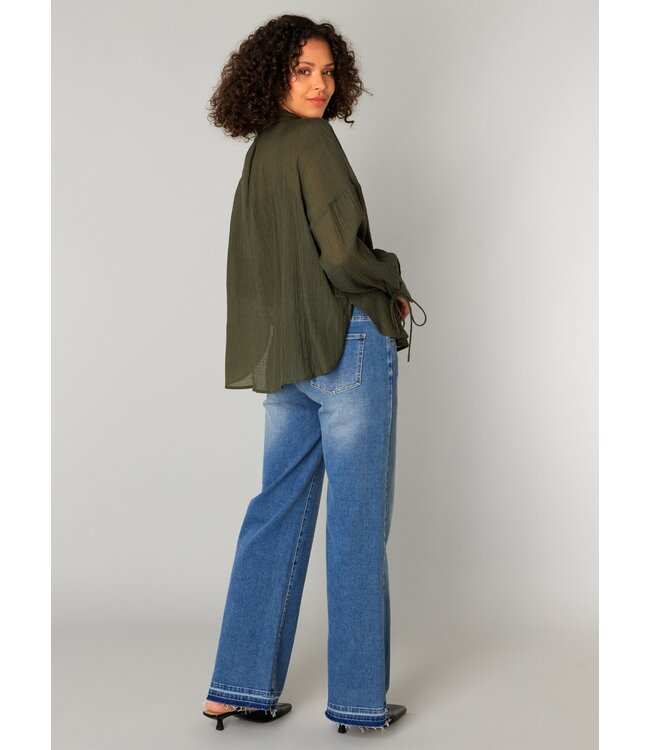Yest Coralie Blouse Army Green