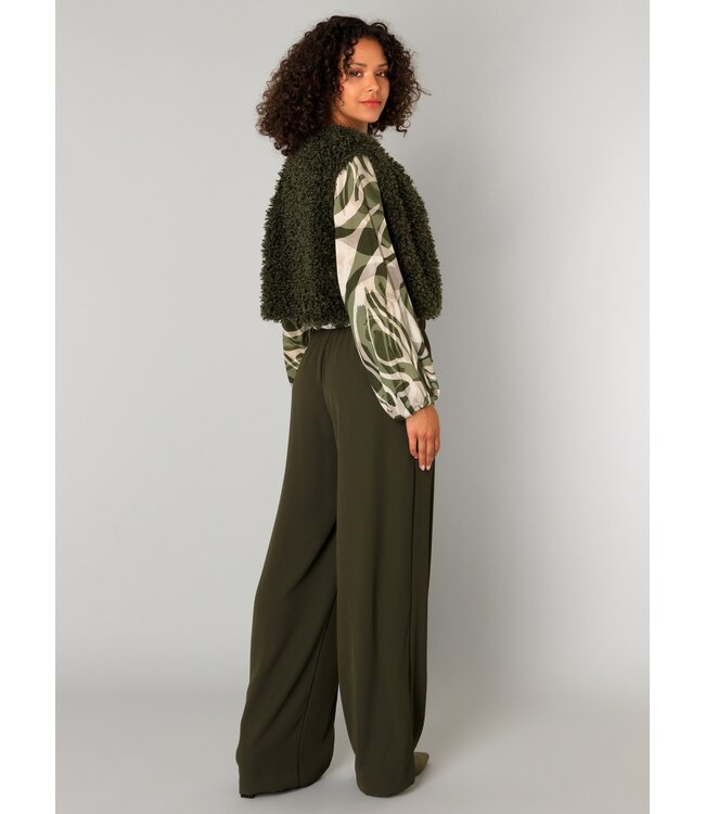 Yest Carmen Blouse Army Green