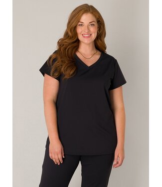 Base Level Curvy Base Level Curvy Lilly Travel Shirt Black
