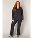 Base Level Curvy Leah Travel Blazer Black