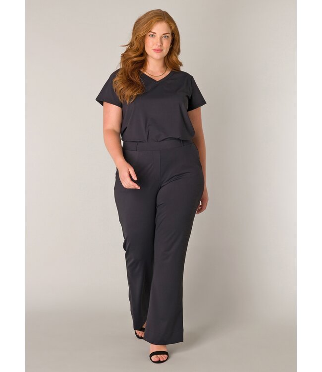 Base Level Curvy Lori Travel Pants Black