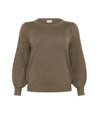 Kaffe Curve Kaffe Curve Loni Knit Pullover Morel Melange