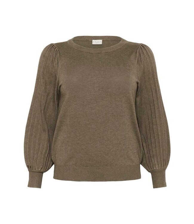 Kaffe Curve Loni Knit Pullover Morel Melange