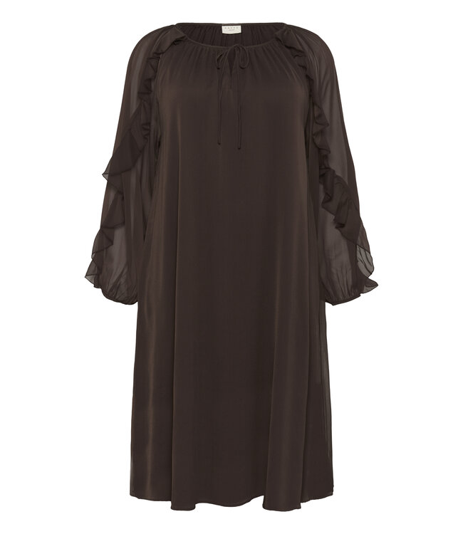 Kaffe Curve Milanna Dress Black Coffee