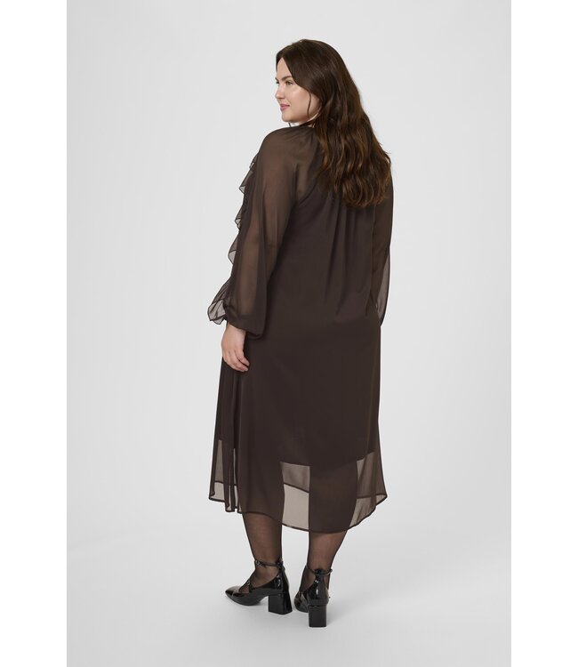 Kaffe Curve Milanna Dress Black Coffee