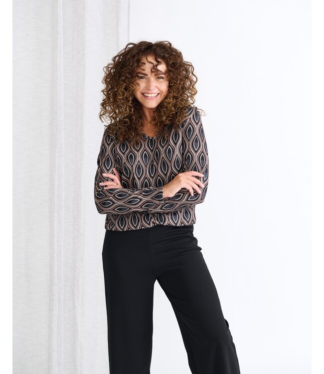 Fos Amsterdam Bentha Pants Suedine Navy