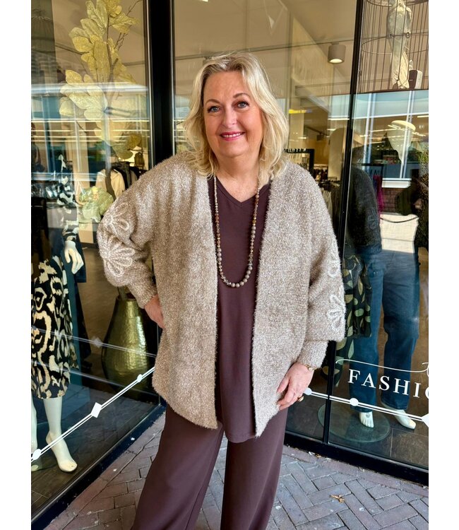 Exxcellent Marit Cardigan Sand