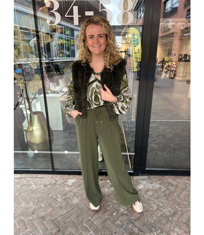 Yest Cassia Pants Army Green