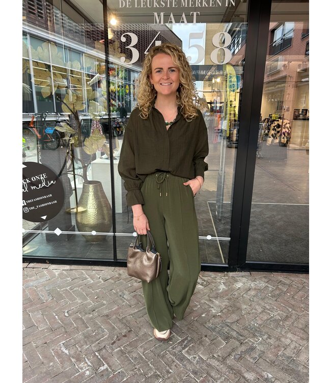 Yest Cassia Pants Army Green