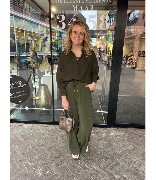 Yest Coralie Blouse Army Green