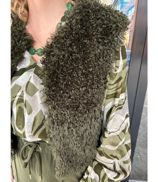 Yest Caroline Gilet Army Green