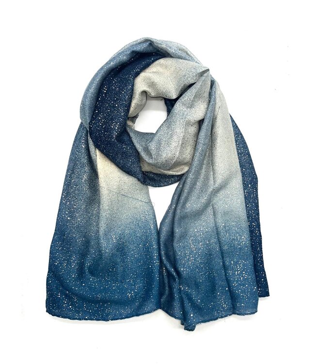 Scarf Sparkles Ocean Blue