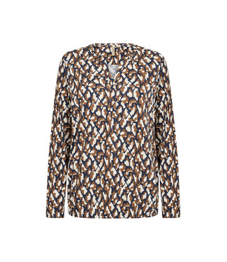 Soya Concept Soya Concept Felicity Top Graphic Navy Camel
