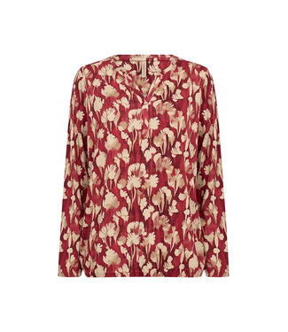 Soya Concept Soya Concept Felicity Top Flower Pattern Red
