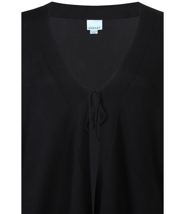 Zhenzi Kogle Poncho Black