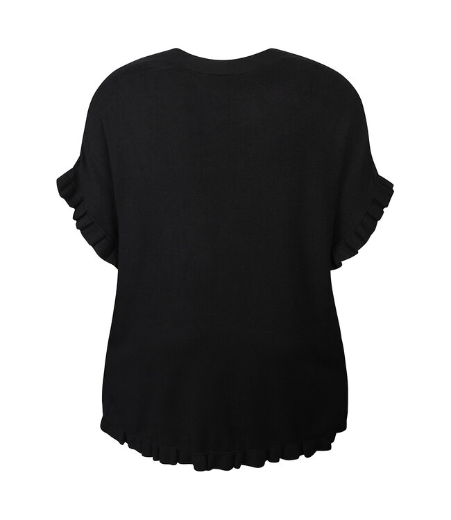 Zhenzi Kogle Poncho Black