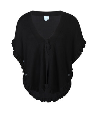Zhenzi Zhenzi Kogle Poncho Black