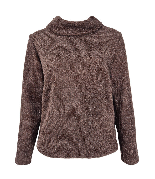 Fos Amsterdam Nico Soft Lurex Top Brown