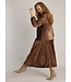 Yest Curve Hoda Skirt Copper Brown
