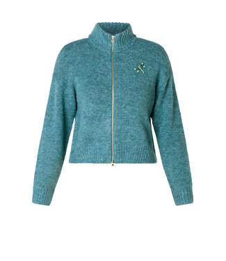 Yest Curve Yest Curve Haniya Cardigan Dark Mint