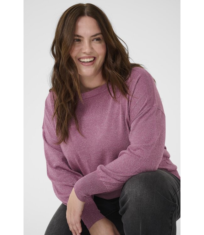 Kaffe Curve Regitta Boatneck Pullover Tulipwood