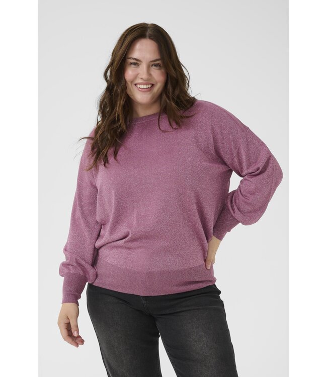 Kaffe Curve Regitta Boatneck Pullover Tulipwood