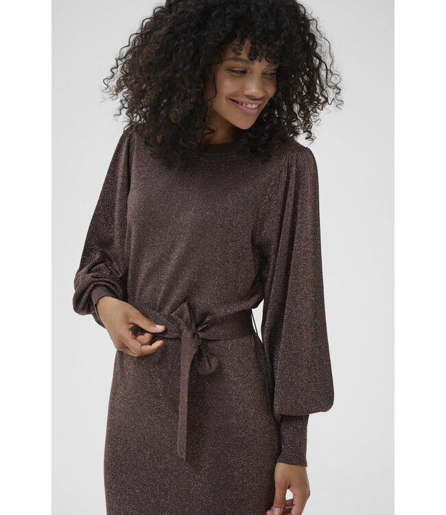 Kaffe Regina Belt Dress Black Coffee