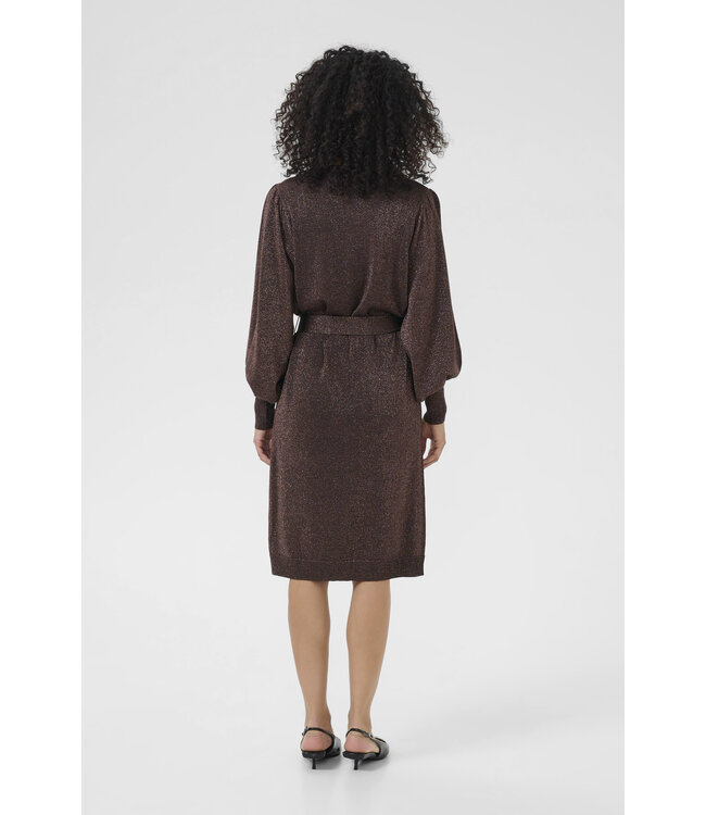 Kaffe Regina Belt Dress Black Coffee