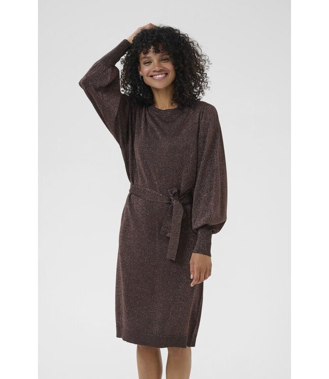 Kaffe Regina Belt Dress Black Coffee