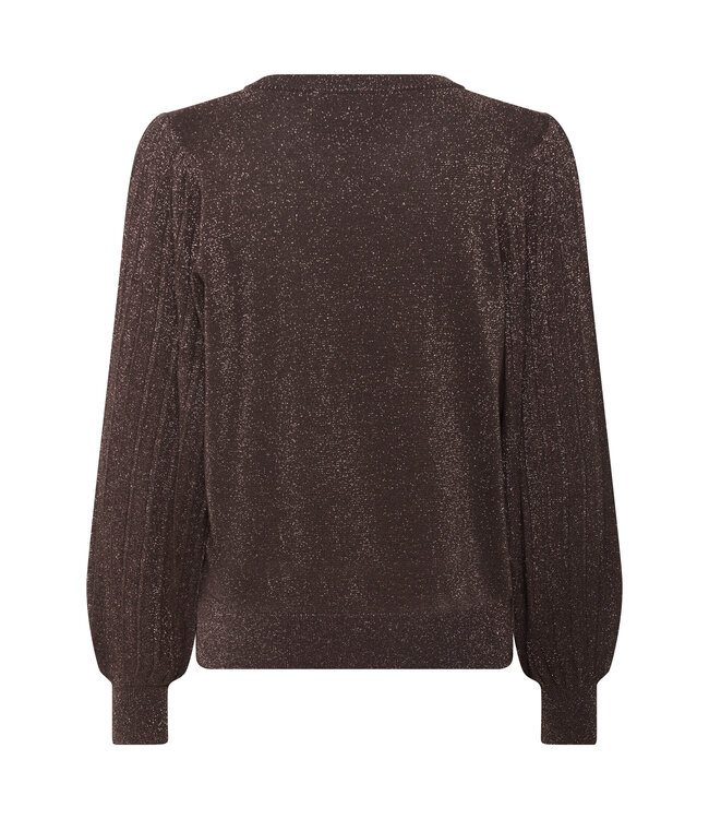 Kaffe Regina Pleat Pullover Black Coffee