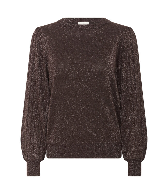 Kaffe Regina Pleat Pullover Black Coffee