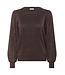 Kaffe Kaffe Regina Pleat Pullover Black Coffee
