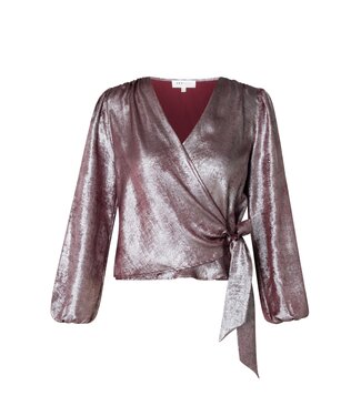 Ivy Beau Ivy Beau Alaia Blouse Dark Red