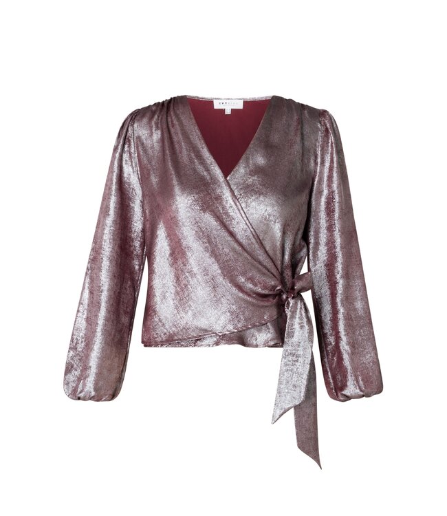 Ivy Beau Alaia Blouse Dark Red