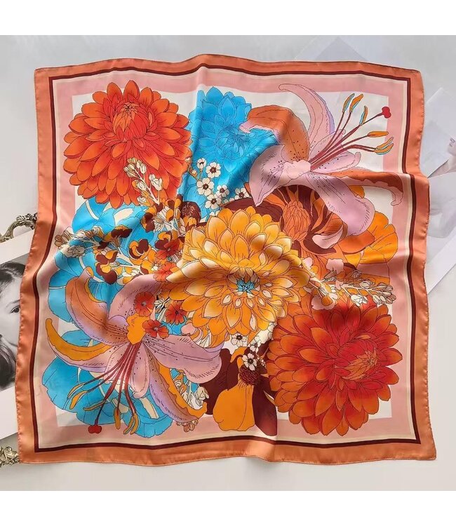 Trend Scarf Happy Flower