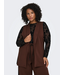 Only Carmakoma Leah Waistcoat Shaved Chocolate