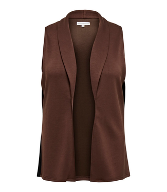 Only Carmakoma Only Carmakoma Leah Waistcoat Shaved Chocolate